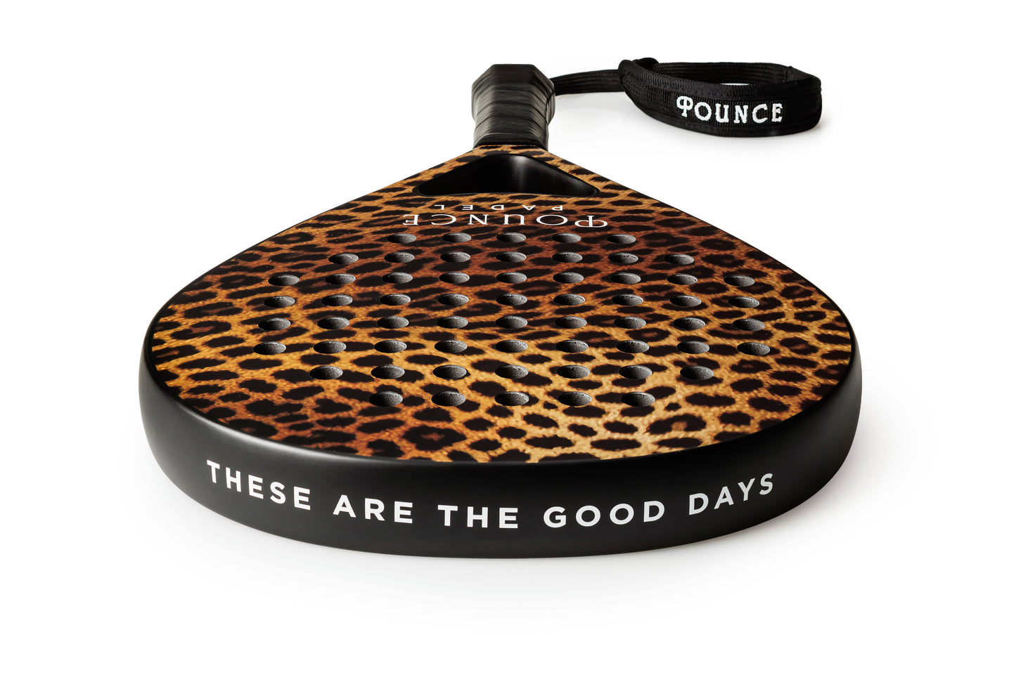 Leopard Print Teardrop Padel Racket