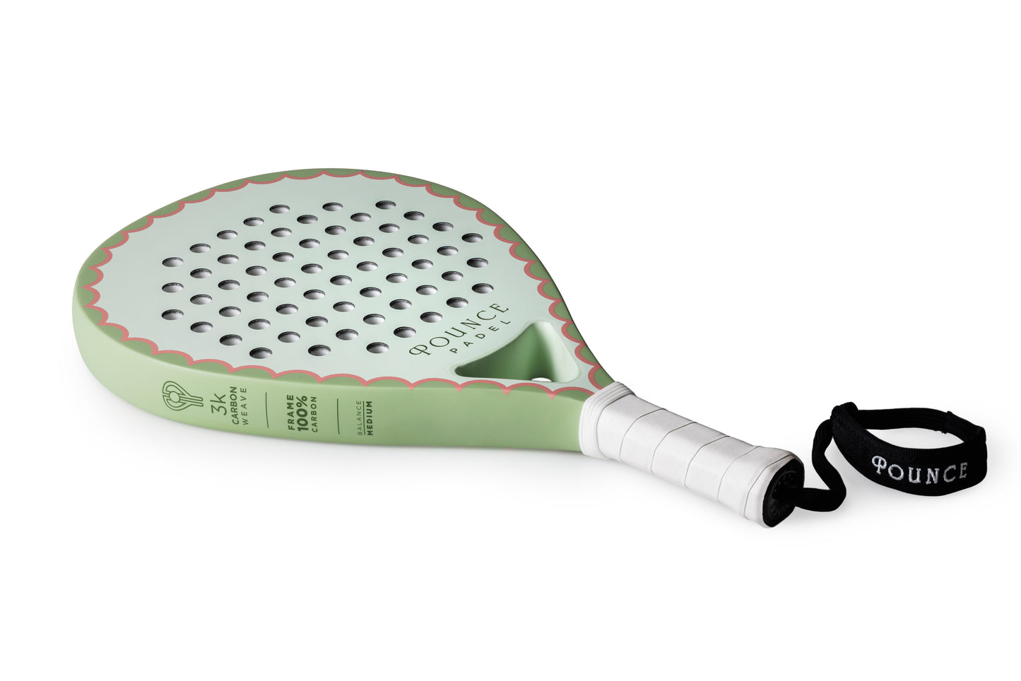 Green Teardrop Padel Racket