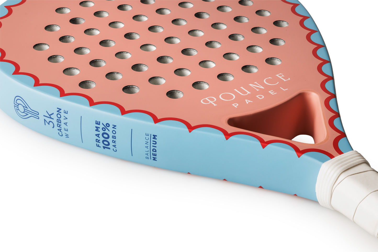 Pink Teardrop Padel Racket