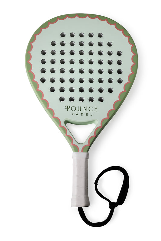 Green Teardrop Padel Racket