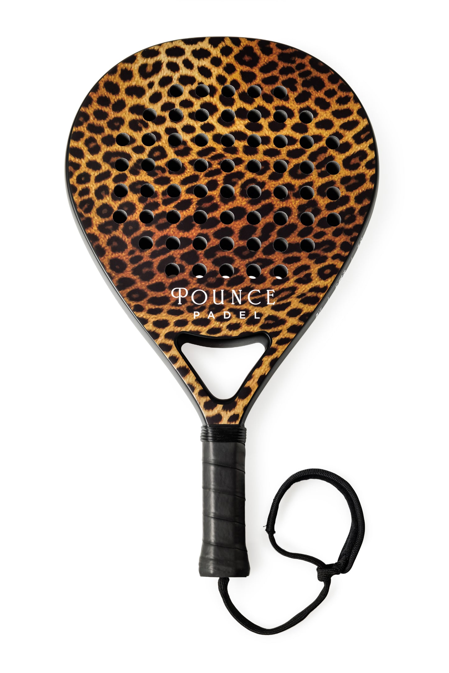 Leopard Print Teardrop Padel Racket