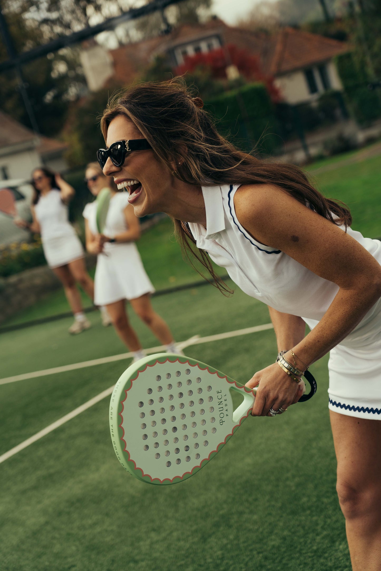 Green Teardrop Padel Racket