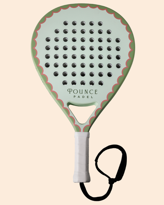 Green Teardrop Padel Racket
